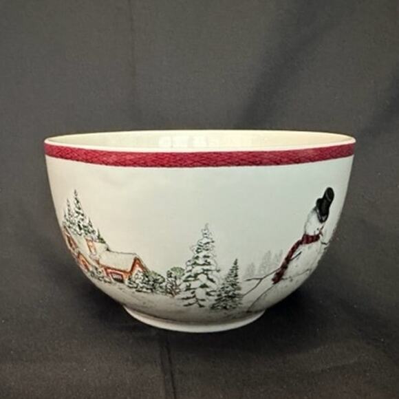 Williams Sonoma Large Christmas Winter Snowman Hot Chocolate Latte Mug - Picture 2 of 7